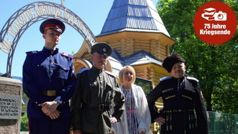 Mitglieder des Kosakenvereins Lublin aus Polen waren auch schon bei Gedenkveranstaltungen in Lienz. (Bild: Projekt Kosaken in Osttirol/Universität Innsbruck)