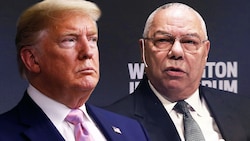 Republikaner auf Kriegsfuß: Colin Powell (re.), Donald Trump (Bild: AP, 2015 Getty Images, krone.at-Grafik)