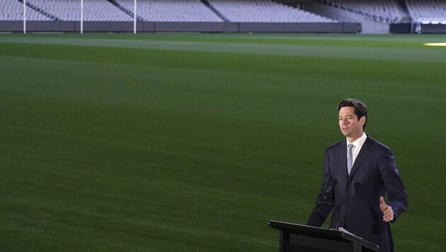 Australian Football League CEO Gillon McLachlan spricht in Melbourne. (Bild: AAP IMAGE)