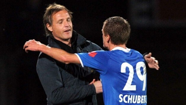 Waren schon mehrmals in Grödig vereint: Trainer Pfeifenberger und Lukas Schubert (hier 2010). (Bild: GEPA pictures/ Michael Riedler)