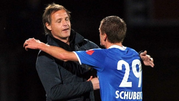 Waren schon mehrmals in Grödig vereint: Trainer Pfeifenberger und Lukas Schubert (hier 2010). (Bild: GEPA pictures/ Michael Riedler)