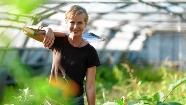 Angelika Ertl ist bekannte steirische Bio-Gärtnerin (Bild: Stefan Gessl)