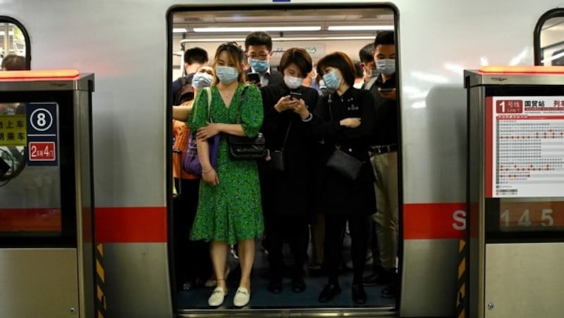 Rushhour in Peking (Bild: AFP)