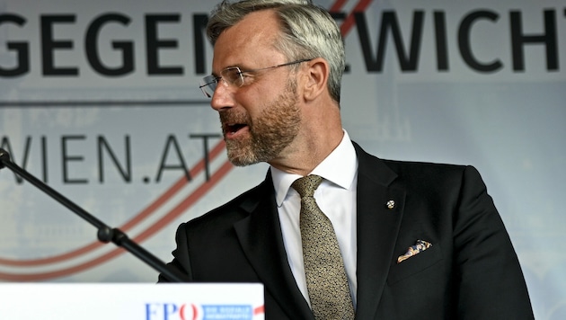 FPÖ-Chef Norbert Hofer (Bild: APA/HERBERT NEUBAUER)