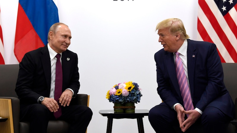 Russian President Vladimir Putin and former US President Donald Trump (archive image) (Bild: AP)