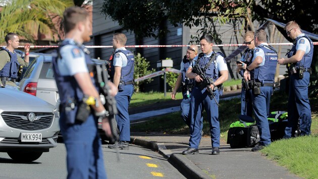 Neuseeland steht wegen der Erschießung eines unbewaffneten Polizisten unter Schock. (Bild: AP)