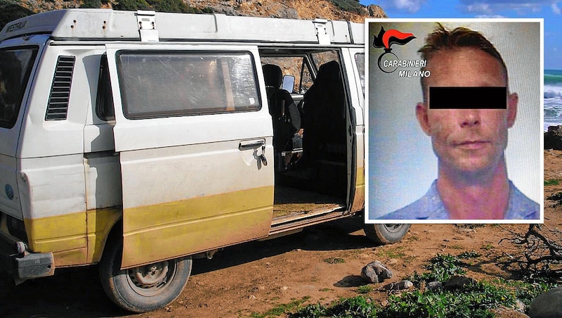 Diesen VW-Bus kaufte sich Christian B. (Bild: EPA, AFP, krone.at-Grafik)