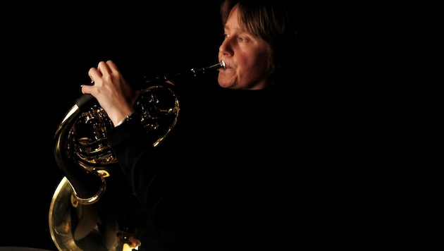 Madeleine Dahlberg, seit 1988 Hornistin im Bruckner Orchester (Bild: Winkler Reinhard)
