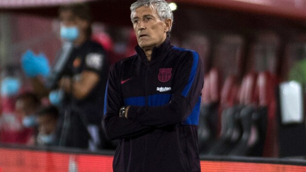 Barcelona-Trainer Setien (Bild: APA/AFP/JAIME REINA)