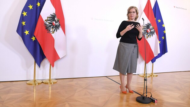 Infrastrukturministerin Leonore Gewessler (Grüne) (Bild: APA/ROLAND SCHLAGER)
