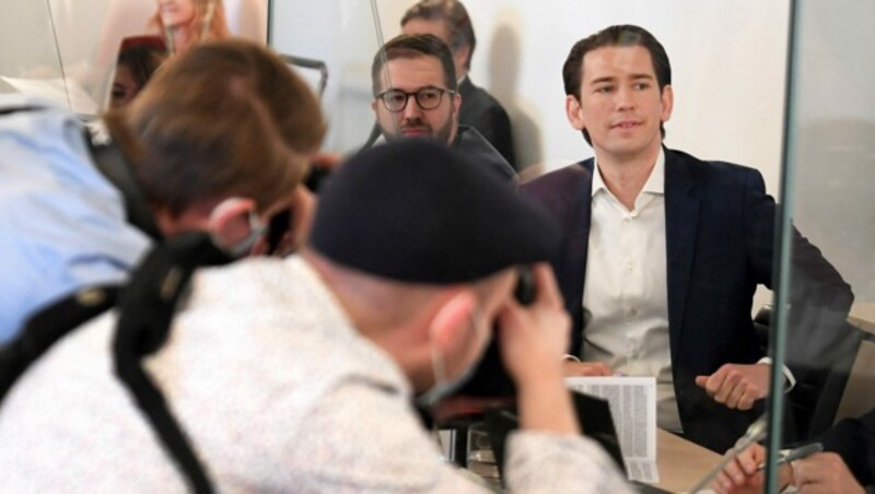 Bundeskanzler Sebastian Kurz wurde im Juni des Vorjahres von den Abgeordneten des Ibiza-U-Ausschusses befragt. (Bild: APA/ROLAND SCHLAGER)