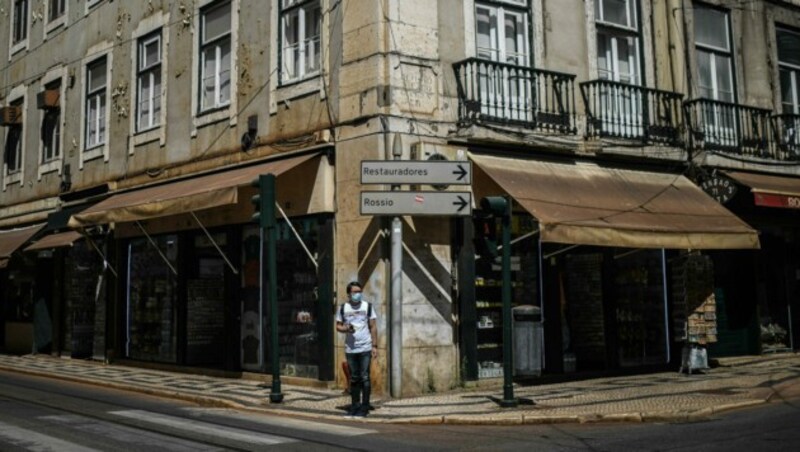 Leere Straßen in Lissabon (Bild: AFP)