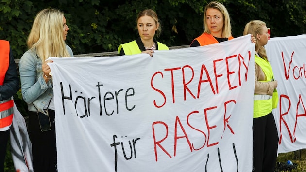 Härtere Strafen für Raser fordern auch die Freunde und Angehörigen der verstorbenen Katrin Koch. (Bild: Tschepp Markus)