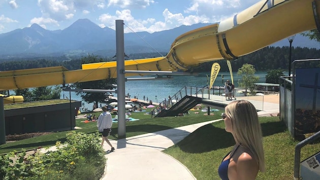 Die größte Wasserrutsche Kärntens lockt viele Besucher an (Bild: Privat)