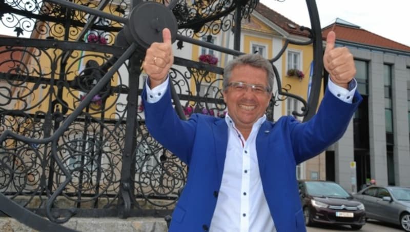 SPÖ-Bürgermeister Peter Koch nach dem Wahlsieg in Bruck an der Mur (Bild: Weeber Heinz)