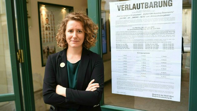 Klimavolksbegehren-Initiatorin Katharina Rogenhofer (Bild: APA/HELMUT FOHRINGER)