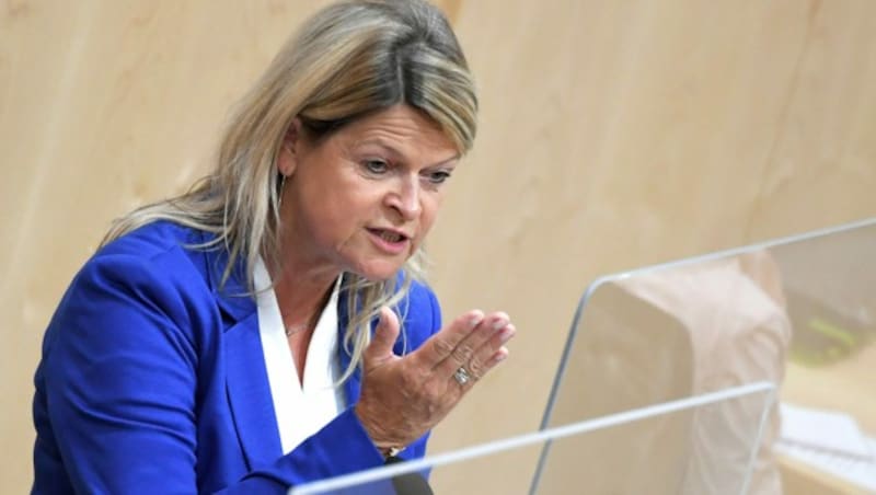 Verteidigungsministerin Klaudia Tanner (Bild: APA/ROLAND SCHLAGER)