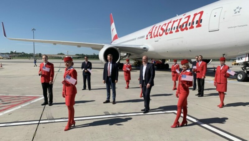 Die Austrian Airlines fliegen nach mehr als 100 Tagen wieder Langstrecke. (Bild: APA/ERNST WEISS)