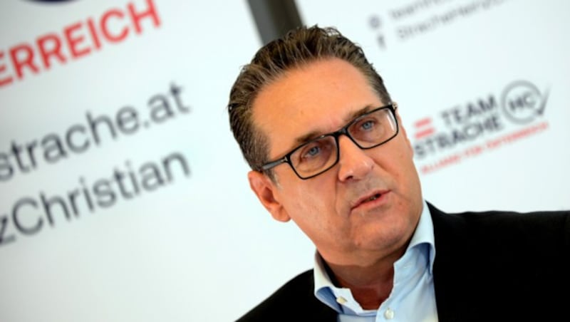 Heinz-Christian Strache (THC) (Bild: APA/HERBERT PFARRHOFER)