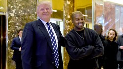 Donald Trump und Kanye West (Bild: AFP)