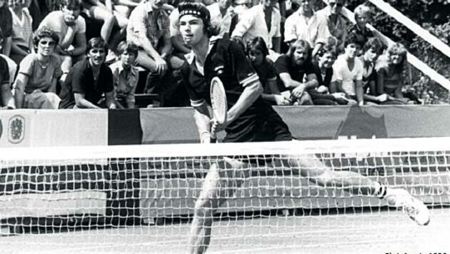 In Zell am See (im Bild der spätere Wimbledon-Finalist Chris Lewis) war noch Anfang der 1980er-Jahre die Weltelite zu Gast. (Bild: TCZ)