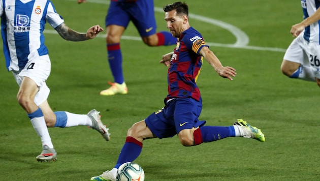Lionel Messi steht kurz vor seinem nächsten Rekord. (Bild: Copyright 2020 The Associated Press. All rights reserved.)