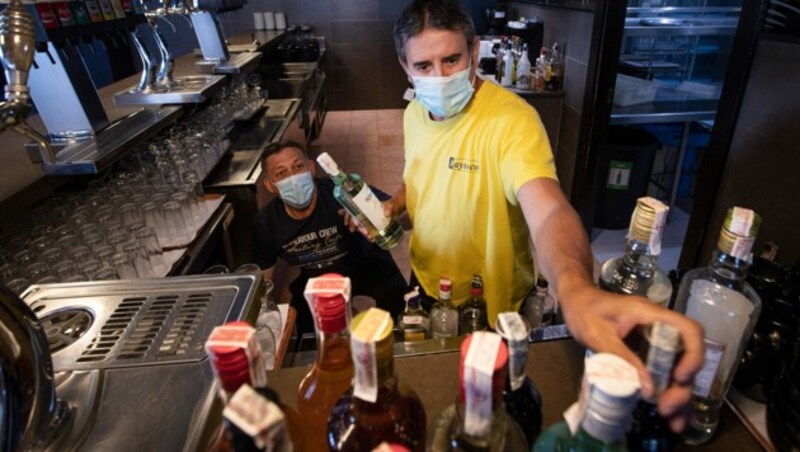 Auch die Bar im RIU Bravo Hotel auf Palma de Mallorca darf wieder öffnen. (Bild: AFP)