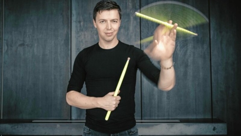 Star-Percussionist Martin Grubinger spielte zur Eröffnung des Carinthischen Sommers 2020 (Bild: Simon Pauly)