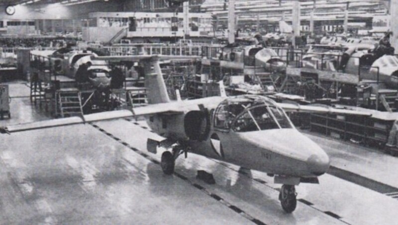 Die Produktion läuft an: 1969 entstehen in Schweden die ersten Maschinen für die österreichischen Luftstreitkräfte. (Bild: SAAB)