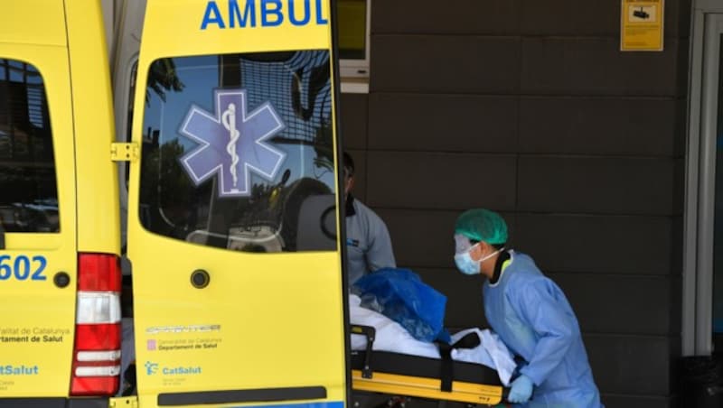 Die Krankenhäuser in Lleida stehen kurz vor der Überlastung. (Bild: Pau BARRENA / AFP)