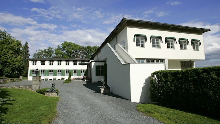 Die norwegische Kronprinzen-Residenz Skaugum in Asken 25 Kilometer von Oslo