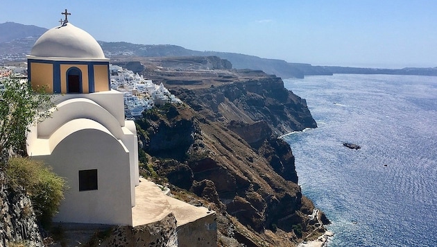 Die griechische Urlaubsinsel Santorin, Symbolbild (Bild: Karl Grammer)