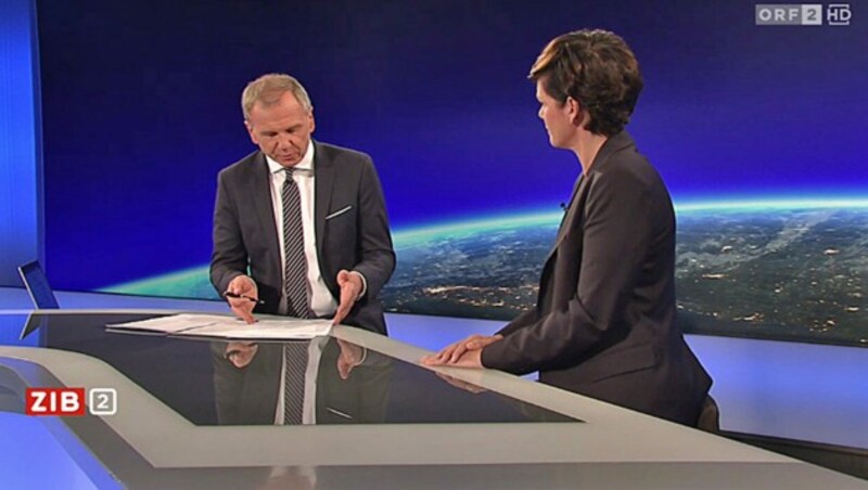 „ZiB 2“-Moderator Armin Wolf im Gespräch mit Pamela Rendi-Wagner (Bild: Screenshot/ORF)