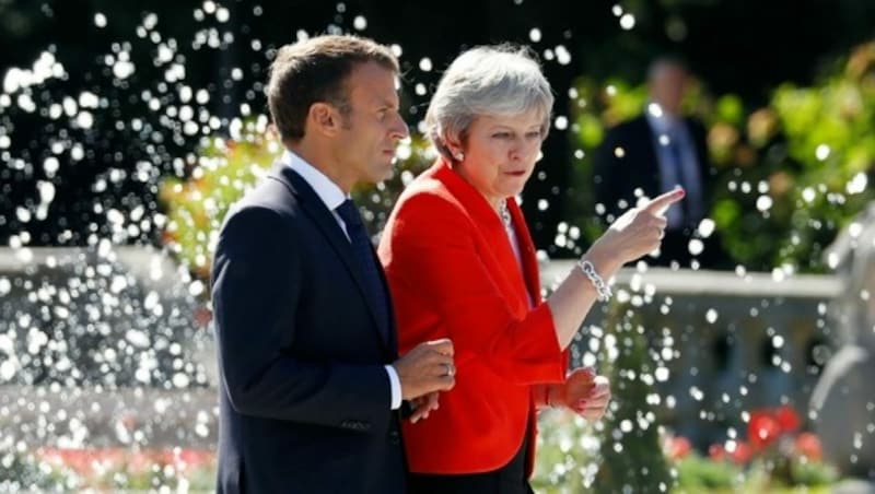 Anlässlich des EU-Ratsvorsitzes Österreichs 2018 kam ein Vielzahl an Politgranden, darunter Englands Premierministerin Theresa May (Bild: Reuters)