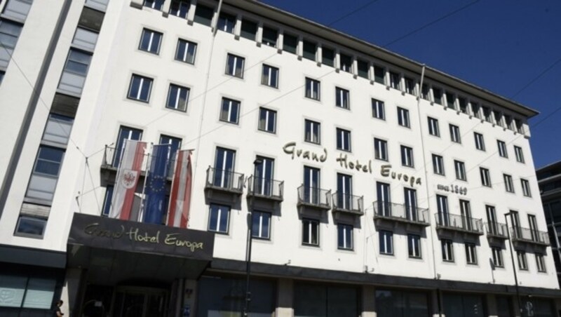 Das Hotel Europa in Innsbruck, wo am 25. Februar 2020 der erste Corona-Fall Österreichs auftrat (Bild: Andreas Fischer)