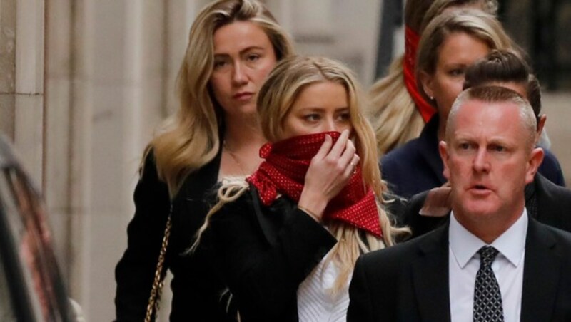 Auch Amber Heard war vor Gericht in London anwesend. (Bild: AP)