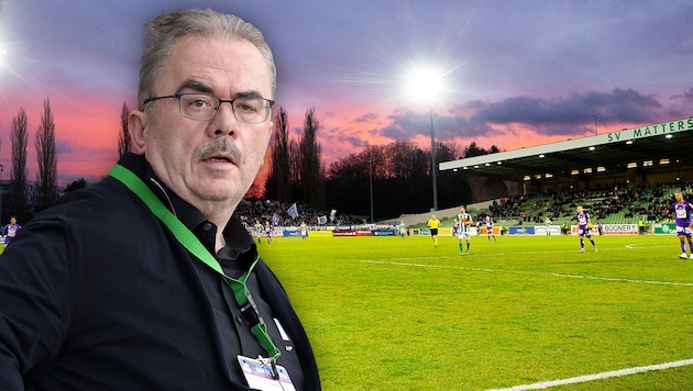 Martin Pucher war Regionalkaiser. Erfolgreich als Banker wie als Fußballmanager des SV Mattersburg. (Bild: GEPA, APA, krone.at-Grafik)