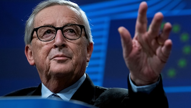 Jean-Claude Juncker äußert erneut Kritik an der Solidarität Österreichs mit der EU. (Bild: Kenzo TRIBOUILLARD / AFP)