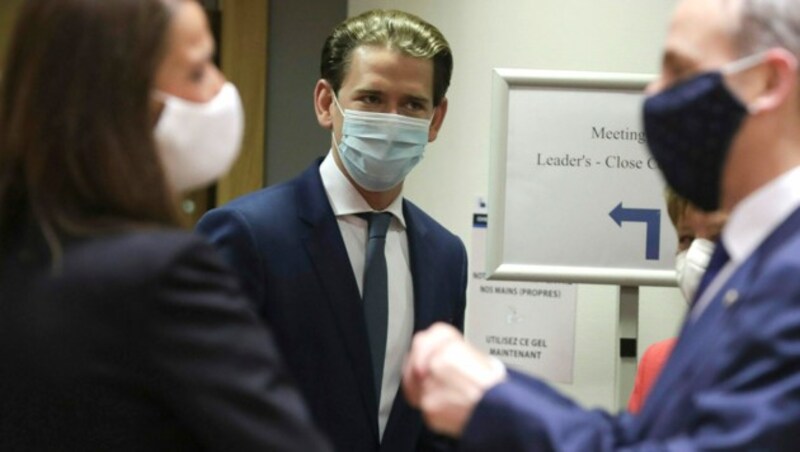 Sebastian Kurz in Brüssel (Bild: AP)