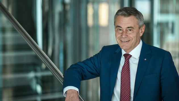 Heinrich Schaller ist Generaldirektor der Raiffeisenlandesbank Oberösterreich. (Bild: Markus Wenzel)