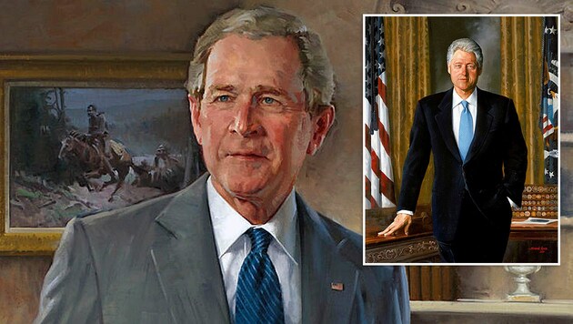 Diese beiden Porträts hängen nicht mehr im Eingangsbereich des Weißen Hauses. (Bild: whitehousehistory.org)