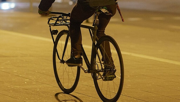 Der 61-Jährige war mit einem unbeleuchteten Fahrrad unterwegs. (Symbolbild) (Bild: stock.adobe.com, krone.at-Grafik)