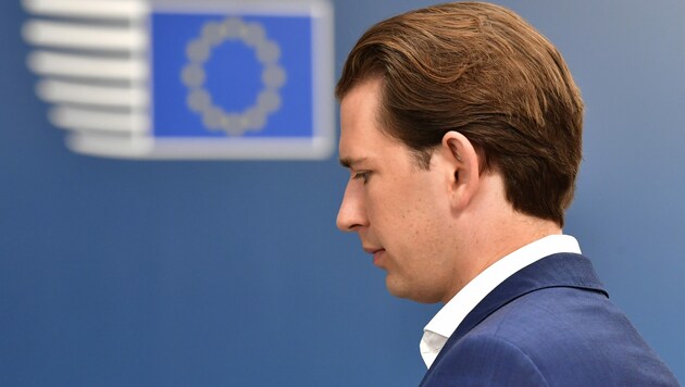 Bundeskanzler Sebastian Kurz fordert in den Augen vieler EU-Regierungschefs zu viel. (Bild: APA/AFP/POOL/JOHN THYS)