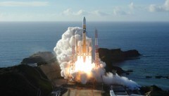 Die H-IIA im Tanegashima Space Center in Kagoshima (Bild: MHI via AP)