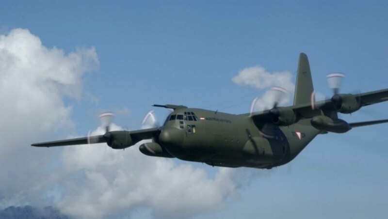 Herkules-Transportflugzeug des Österreichischen Bundesheeres (Bild: Bundesheer/Tokunuga)