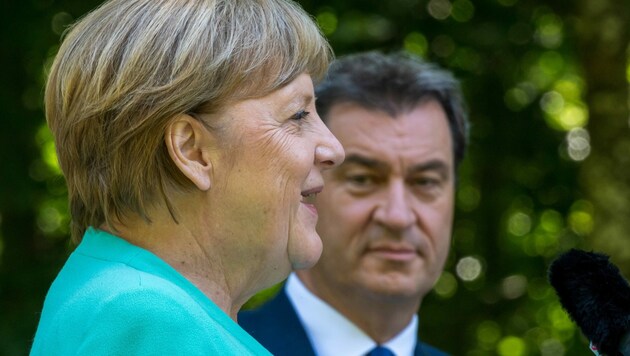 CSU-Chef Markus Söder wird von vielen Seiten als Merkel-Nachfolger forciert. (Bild: Peter Kneffel / POOL / AFP)