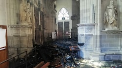 Die Kathedrale von Nantes war nach dem Band sogar einsturzgefährdet. (Bild: AFP)