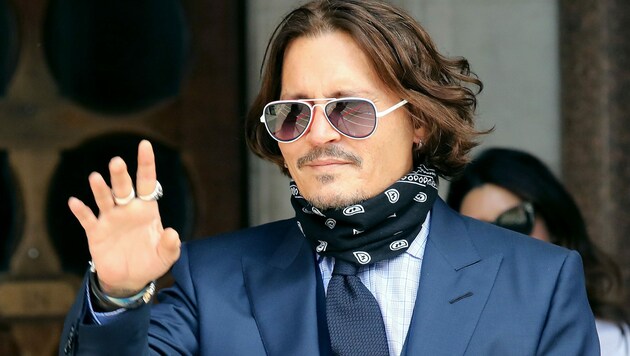 Johnny Depp vor einem Gerichtstermin in London (Bild: www.pps.at)