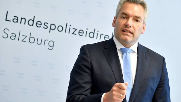 Innenminister Karl Nehammer (ÖVP) (Bild: APA/BARBARA GINDL)