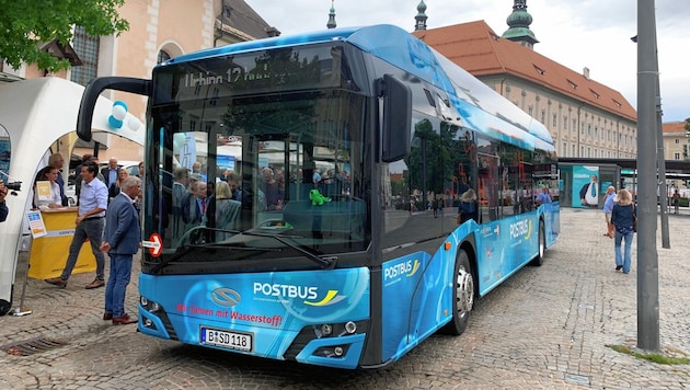 Der Testlauf für H2-Busse in Klagenfurt war erfolgreich. (Bild: Thomas Leitner)